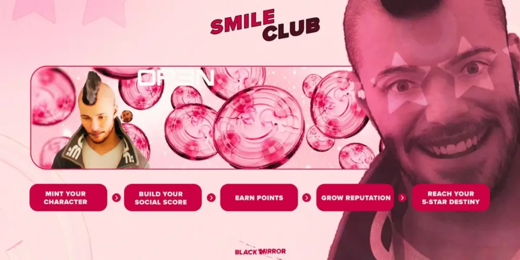 Black Mirror Fans, Get Ready to Mint Your Destiny in Smile Club