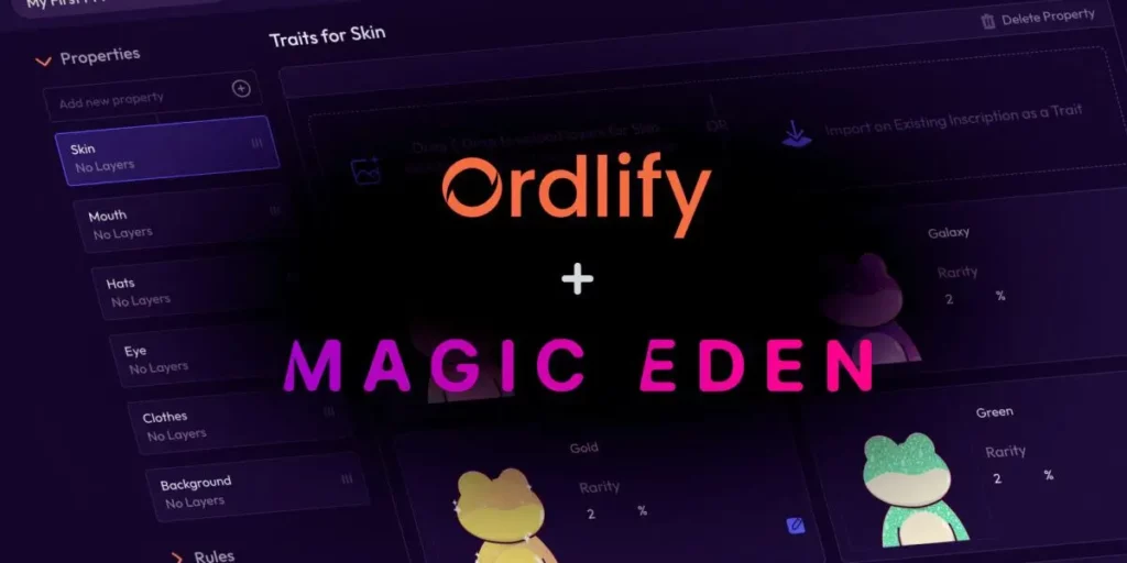 Magic Eden and Ordlify Collaborate to Streamline the Creation and Sales of New Bitcoin Ordinals Collections