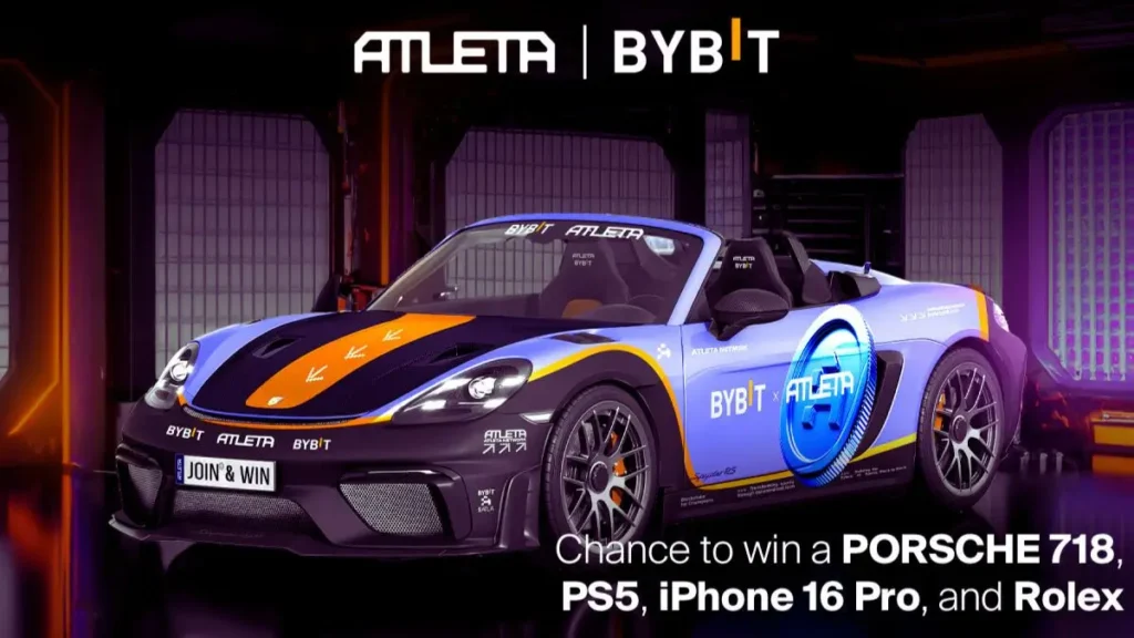 ATLETA and Bybit forge powerful Partnership: Win a Porsche, Rolex, or iPhone